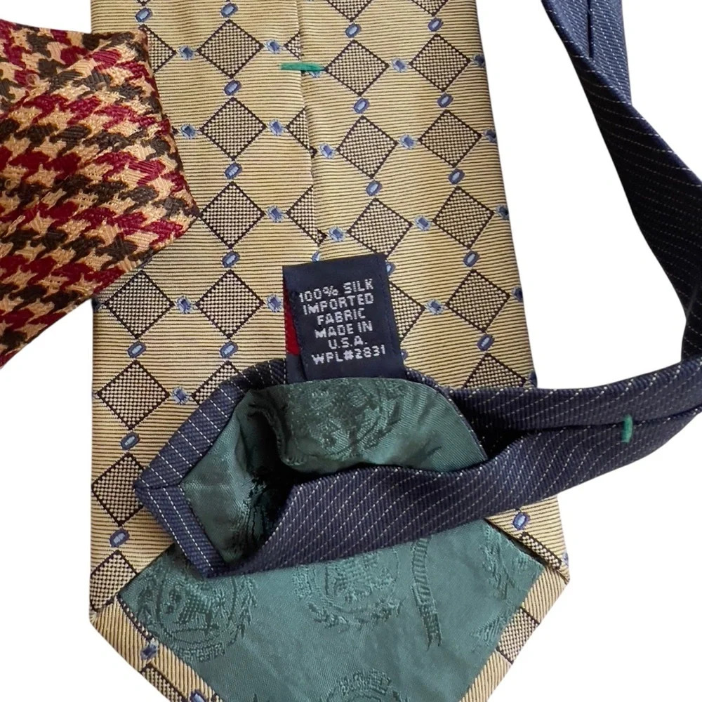 Tommy Hilfiger Ties 100% Silk Made in USA set of 2 - Picture 4 of 7